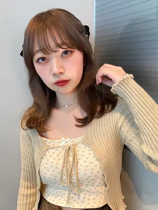 ミディアム カラー mai / linoah˚✧のヘアスタイル