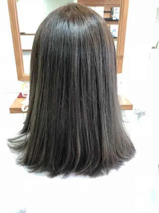 ミディアム カラー 萩原 凌✄のヘアスタイル