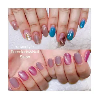 ショート ネイル 🐾enen style 🐾のネイルデザイン