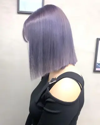 ミディアム カラー 赤みゼロ/透明感 カラー🌿KANTAのヘアスタイル