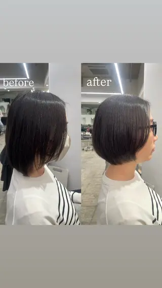 ショート 🤍ショートボブ 🤍NANAMI🤍のヘアスタイル