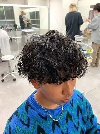 パーマ メンズ パーマ支持率No.1 店長❤️🔥安成弾のヘアスタイル