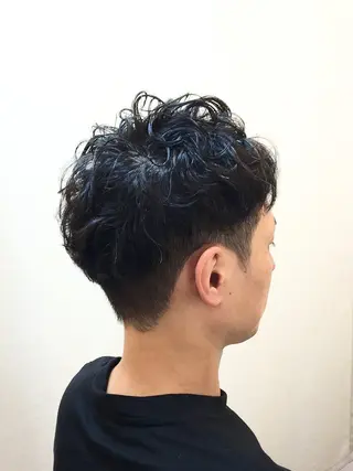 ショート パーマ メンズ 水野 朝之のヘアスタイル