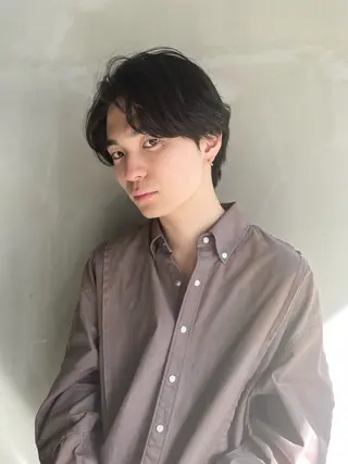 メンズ 海外レイヤー/ ブロンドKazuhaのヘアスタイル