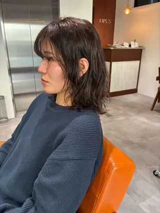 ミディアム パーマ ヘアアレンジ 💟Opus // Mizuki🐕のヘアスタイル