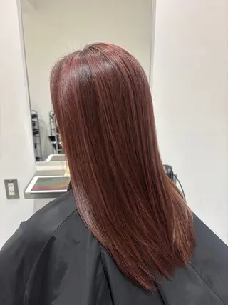 セミロング カラー レイヤーカット🎀× 韓国風🇰🇷正源のヘアスタイル