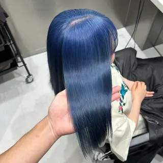ロング カラー 💫艶ハイトーン×髪 質改善💫リュウトのヘアスタイル