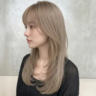 ロング 松山彩香💎艶髪💎 ロング／透明感カラーのヘアスタイル