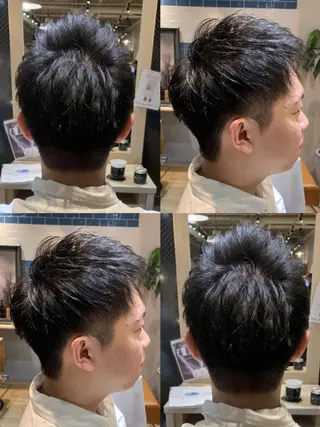 ショート カラー パーマ ヘアアレンジ メンズ 🔥メンズパーマ 特化 渡辺一翔のヘアスタイル