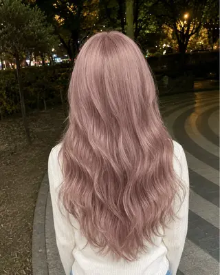 ロング カラー 小田 晃瑛のヘアスタイル