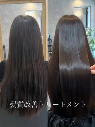 ロング yukiko/透明感 カラー/肌質改善のヘアスタイル