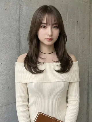 セミロング 宝塚南口徒歩2分 ルイスのヘアスタイル