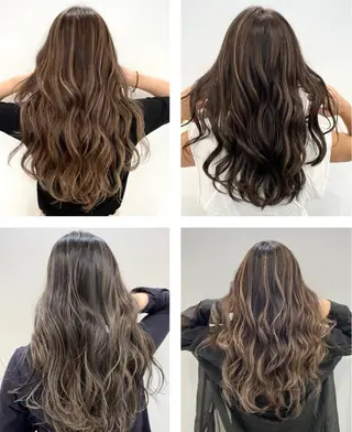 ロング カラー レイヤーカット 赤み消し　店長/大和のヘアスタイル