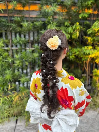 ロング ヘアアレンジ 褒められヘアメイク /‎ボブ女子🐶みおのヘアスタイル