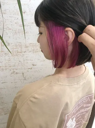 ショート カラー 透明感カラー/韓国 ブリーチ/古橋のヘアスタイル