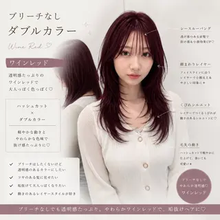 セミロング カラー ヘアアレンジ 髪質改善/透明感 カラー/吉田光佑のヘアスタイル