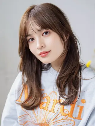 セミロング 🧶 Towa 艶髪カラー🧶のヘアスタイル