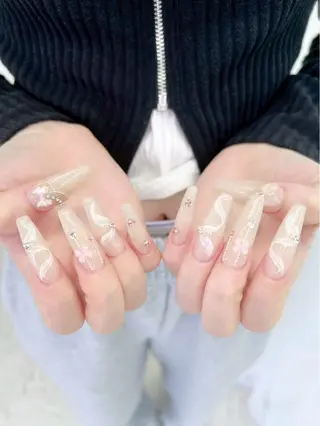 ネイル 【岐阜🦋】 キラキラネイル✨あゆのネイルデザイン
