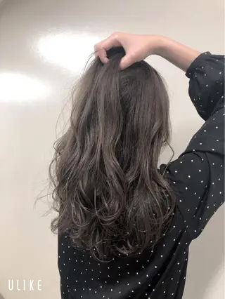 ロング カラー パーマ ＡＩMEN 早稲田店のヘアスタイル