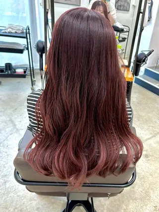 ロング カラー 暖色系特化さくら /福岡天神/レイヤーのヘアスタイル