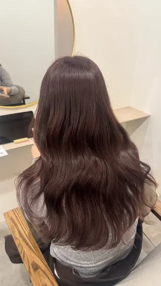 ロング カラー 浅村 梨緒のヘアスタイル