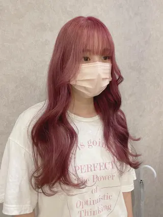 ロング カラー Rina のヘアスタイル