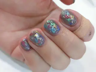 ネイル はばすみれ🎀ﾈｲﾙ 光ﾌｪｲｼｬﾙ ﾍｱのネイルデザイン