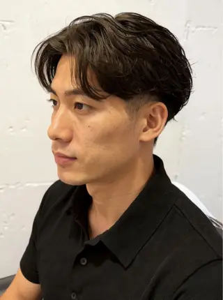 セミロング メンズ パーマ特化 三浦楓雅のヘアスタイル
