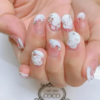 ショート カラー パーマ ヘアアレンジ メンズ キッズ ネイル マツエク・マツパ nail Berunaのネイルデザイン