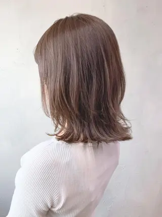 ミディアム カラー パーマ ヘアアレンジ ITbyALBUM 中野店のヘアスタイル