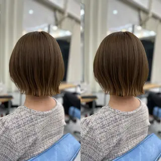 ショート 髪質改善🩵縮毛矯正 代々木/木下のヘアスタイル
