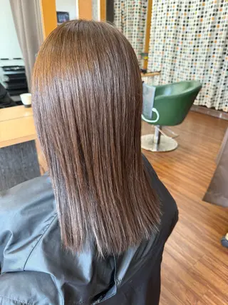 セミロング 髪質改善カラー/ KONATSUのヘアスタイル