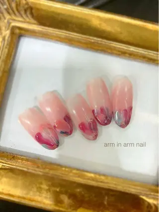 ネイル arm in arm ︎✿Yamamotoのマツエク・マツパデザイン