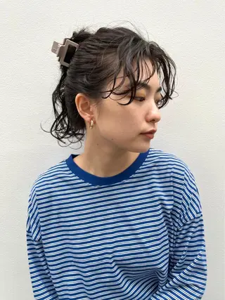 ミディアム BLOCK hair makeのヘアスタイル