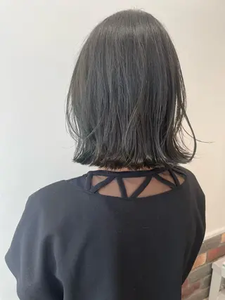 ミディアム ボブ🍊暖色カラー 浅草【Bob美容師】のヘアスタイル