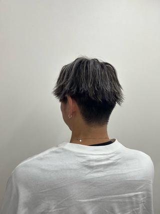 カラー メンズ 酸性ストレート/ ボブ/暖色/リコのヘアスタイル