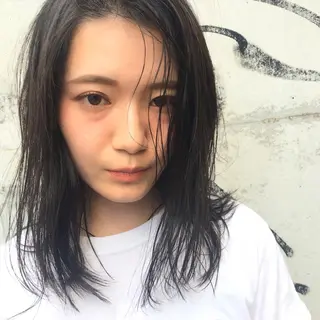 ミディアム 中野 恵脩のヘアスタイル