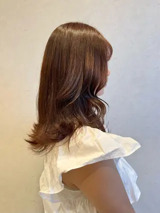 セミロング 透明感カラー ‎🤍maoのヘアスタイル