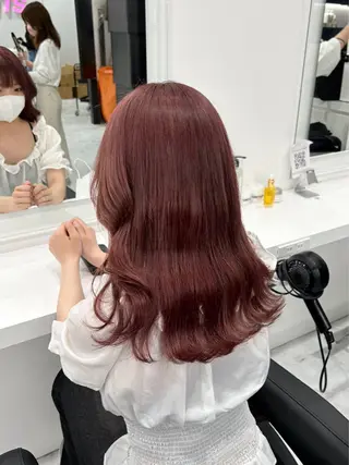 セミロング カラー ヘアアレンジ 【公式】DISCO銀 座🪩トレンド🪽のヘアスタイル
