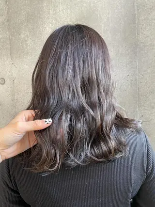 ミディアム カラー もりたみかこ 美容師お休み中のヘアスタイル