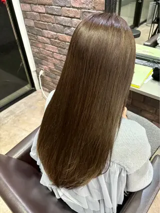 カラー 透明感カラー ここののヘアスタイル