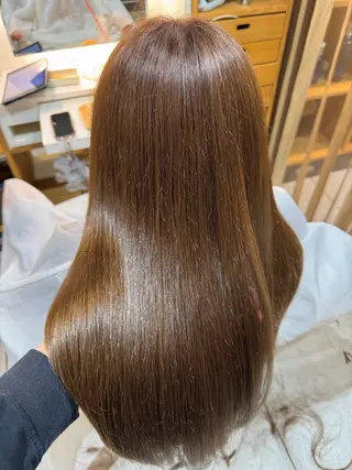 ロング カラー 杉田 礼のヘアスタイル