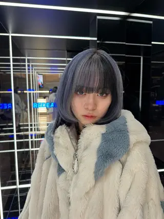 ショート ふかじ/複雑履歴修正 縮毛矯正ブリーチのヘアスタイル