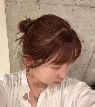 セミロング 透明感カラー🤎/ ツヤカラー/さくらのヘアスタイル