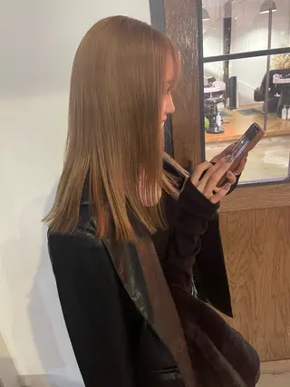 セミロング 天野 優美のヘアスタイル