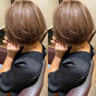 ショート カラー 🌟色落ちまで綺麗/ ブリーチ/RYO⭐️のヘアスタイル