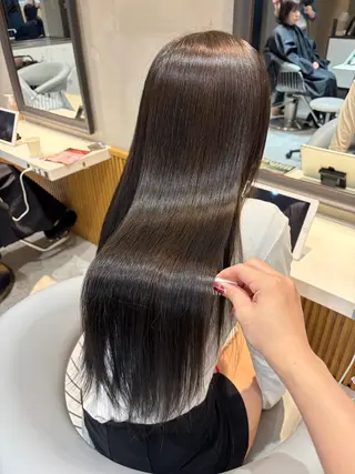 ロング カラー ヘアセット/レイヤー 縮毛矯正/はるか🎀のヘアスタイル