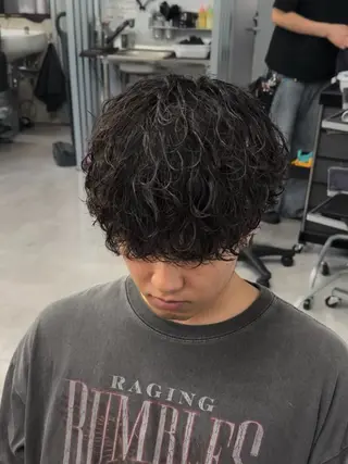 ショート パーマ メンズ メンズの悩み解決専門 柏パーマ職人/曽我尾のヘアスタイル