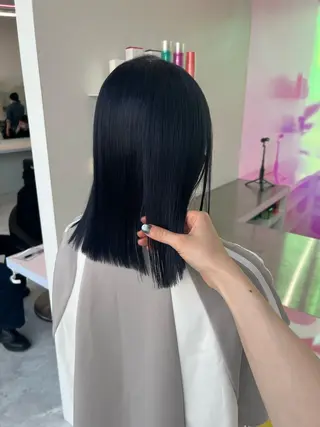 ミディアム カラー パーマ ヘアアレンジ メンズ キッズ ネイル マツエク・マツパ アイブロウ KANAMI 🌏のヘアスタイル