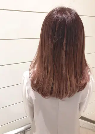 セミロング カラー 🍊新宿南口🍊 ERINAのヘアスタイル